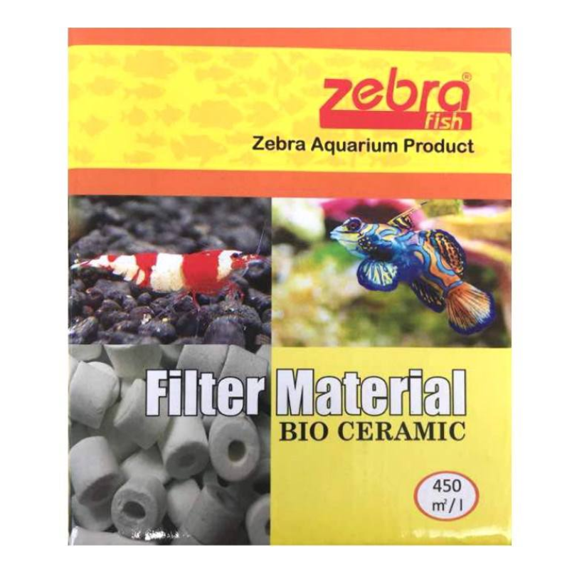 سرامیک آکواریوم زبرا فیش مدل Filter Material Bio Ceramic وزن 450 میلی لیتر