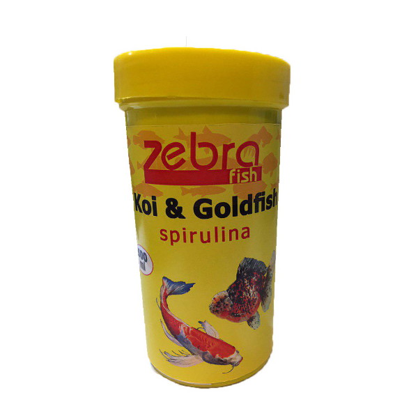 غذای ماهی زبرا مدل koi & goldfish spirulina وزن 500 میل
