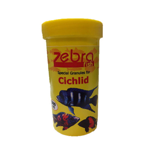 غذای ماهی زبرا مدل special Granules for Cichlide وزن 500 گرم