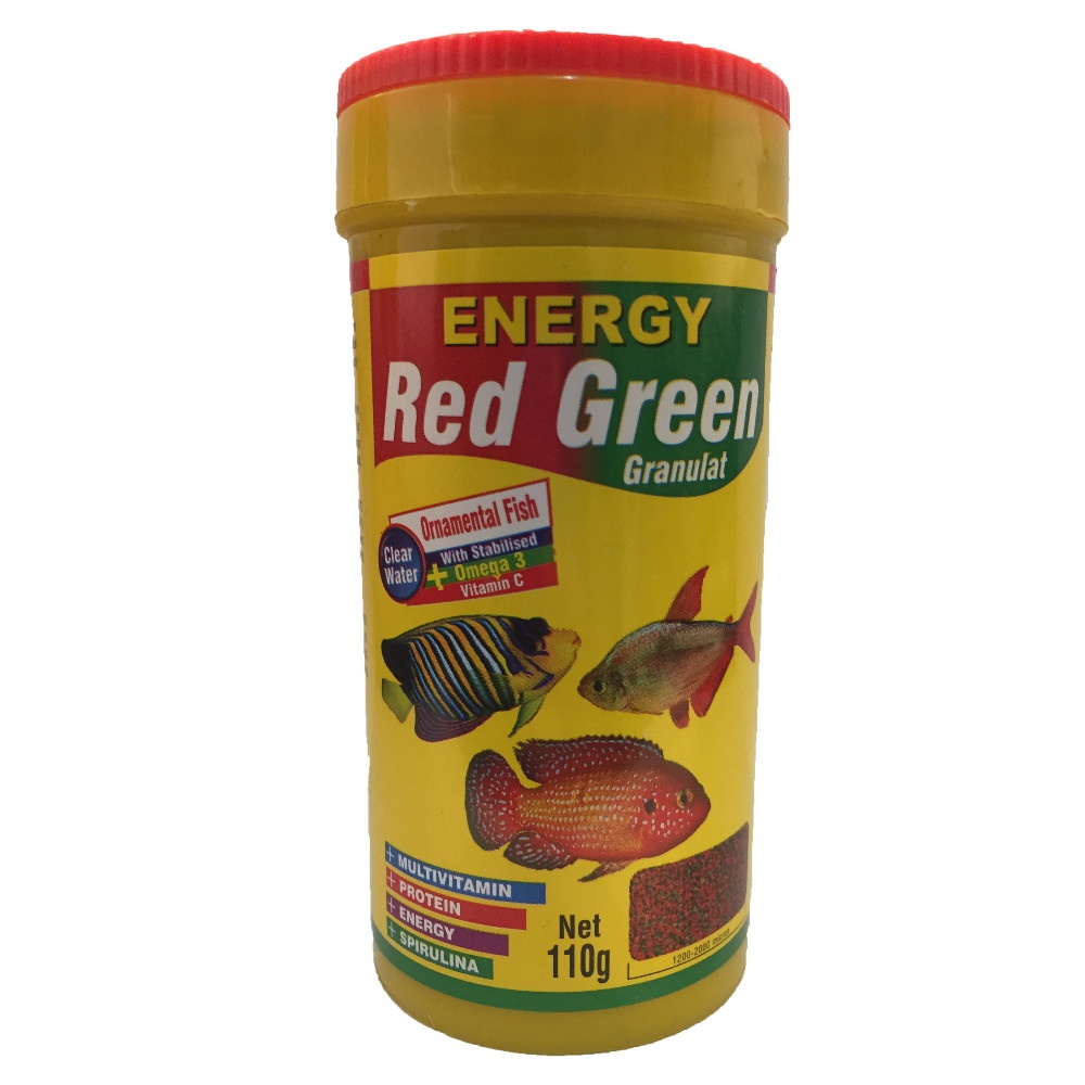 غذا ماهی انرژی مدل Red Green Granulat حجم 250 میلی لیتروزن 110 گرم