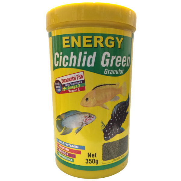 غذا ماهی انرژی مدل Cichilid green granulat حجم 1000 میلی لیتر