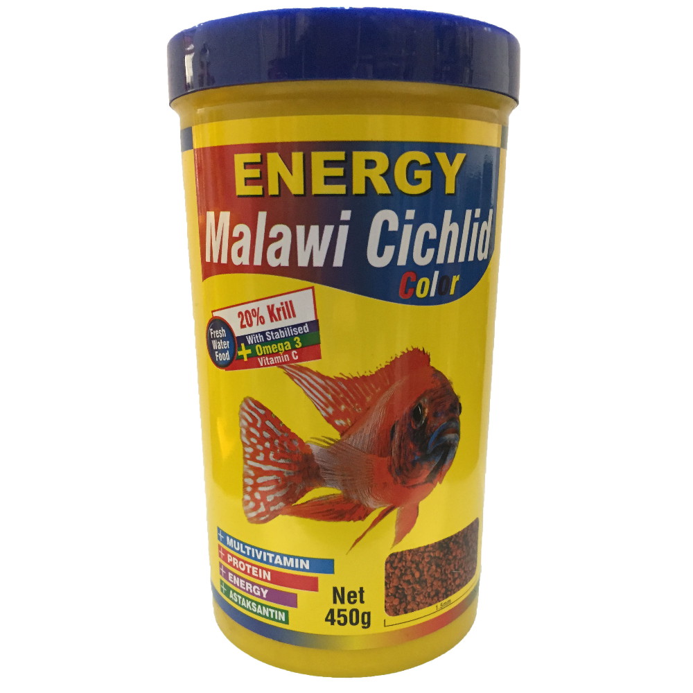 غذا ماهی انرژی مدل Malawi Cichilid color وزن 137 گرم