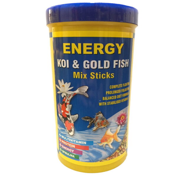 غذا ماهی انرژی مدل KOI & Gold fish Mix sticks حجم 1000 میلی لیتر