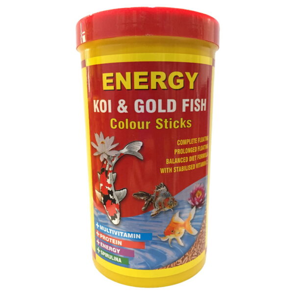 غذا ماهی انرژی مدل KOI & Gold fisH Colour sticks حجم 1000 میلی لیتر