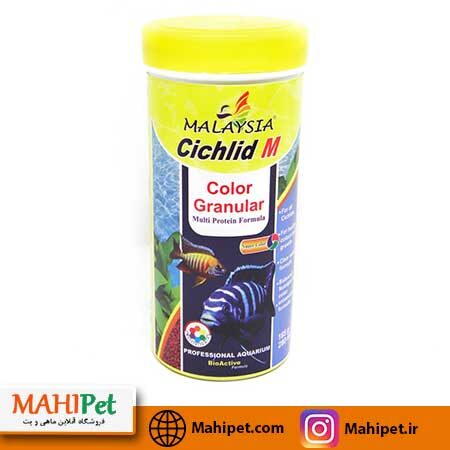 غذای ماهی آکواریوم مالزی Cichlide M Color (280 میل)
