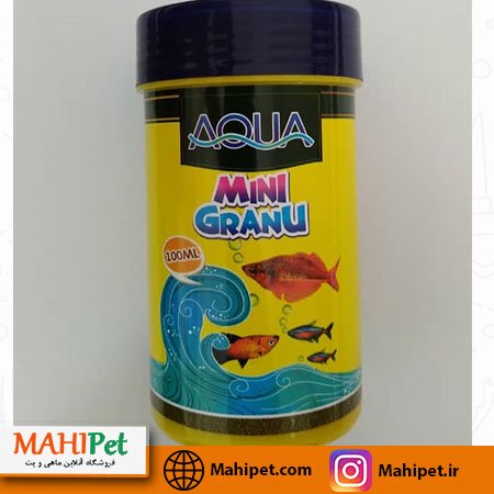 غذای ماهی آکوا مدل Mini Granu (حجم 100ml)