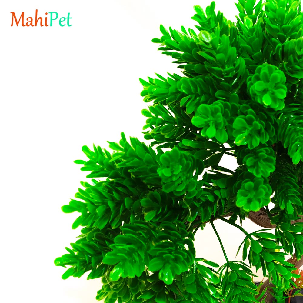 درختچه مصنوعی آکواریوم مدل بنسای (سبز)