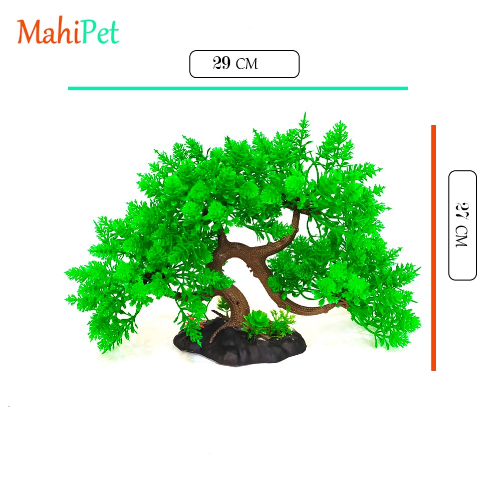 درختچه مصنوعی آکواریوم مدل بنسای (سبز) کد 1474