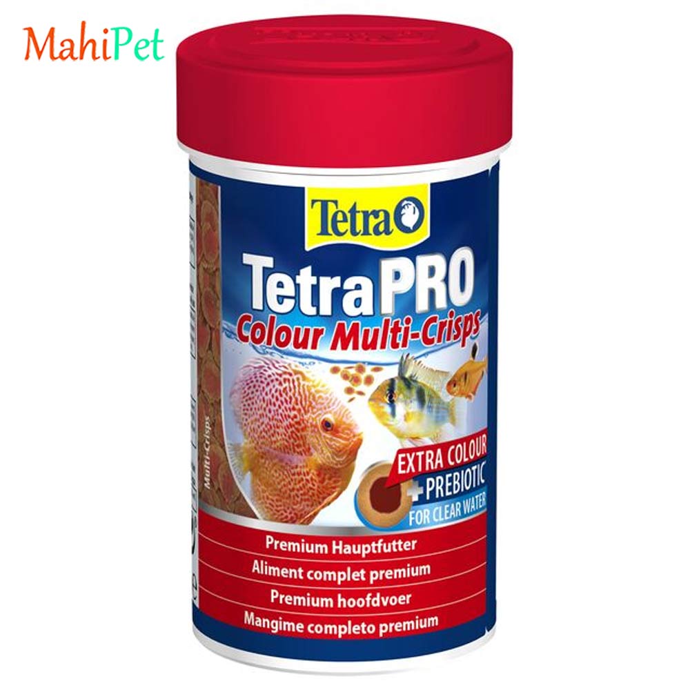 غذای رنگ ماهی تترا پرو کالر تترا Multi Crisps (100 گرم)