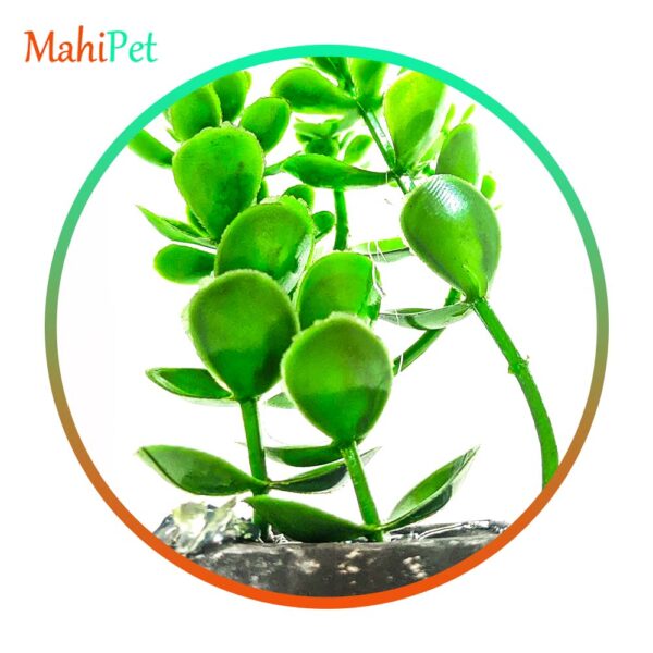 گیاه مصنوعی آکواریوم کد 110 مدل برگ قاشقی سبز