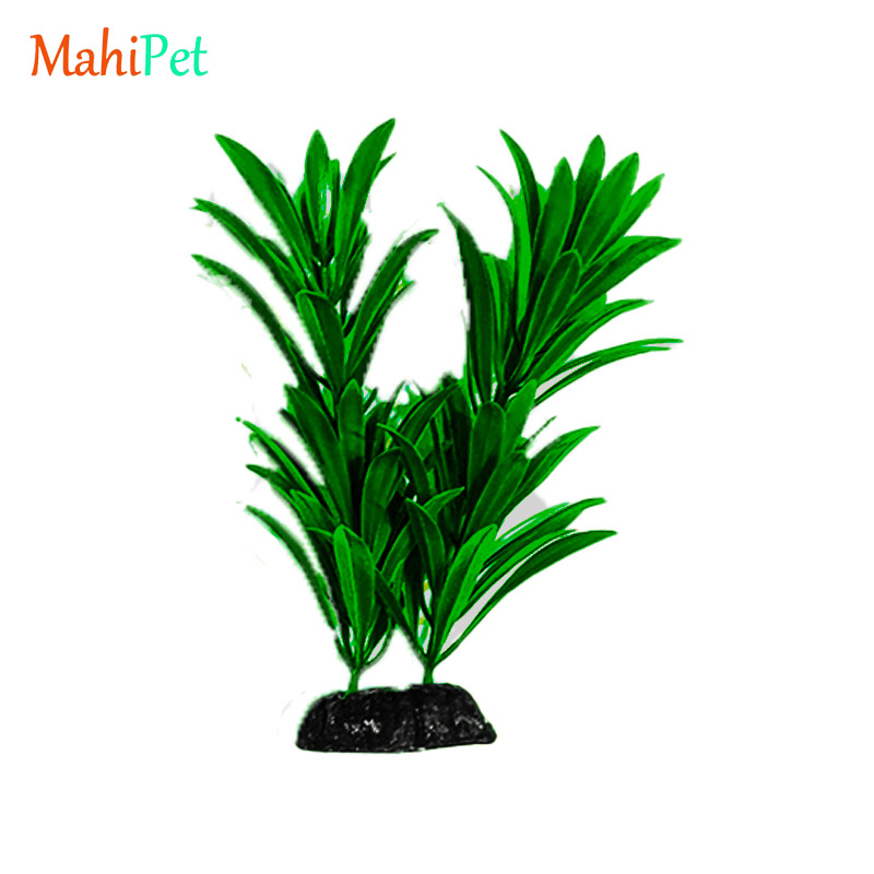 گیاه مصنوعی آکواریوم کد 210 مدل برگ بلند سبز