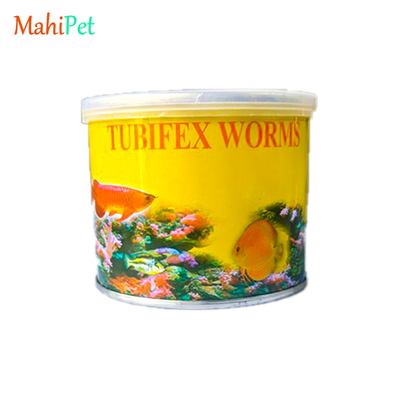 غذای ماهی کرم توبیفکس Tubifex worms (وزن 18g)