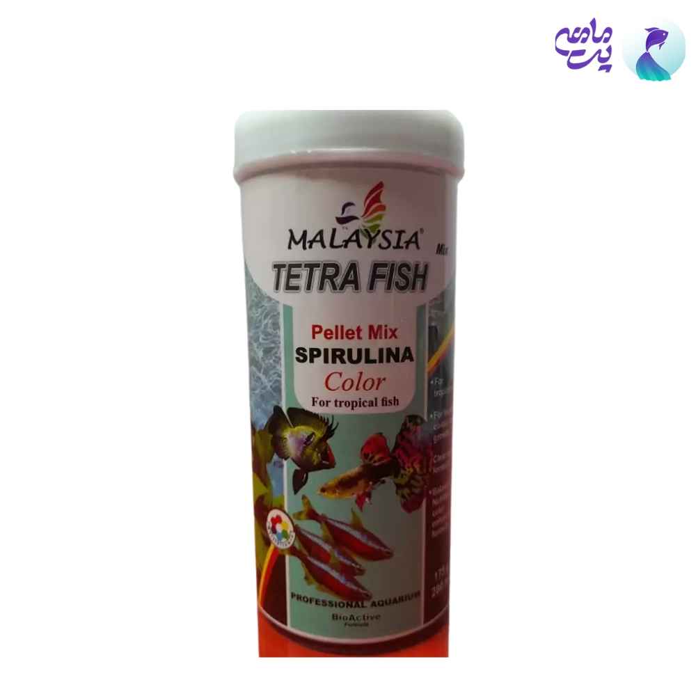 غذای ماهی اسپرولینا پلت میکس TETRA FISH (280 میلی لیتر)