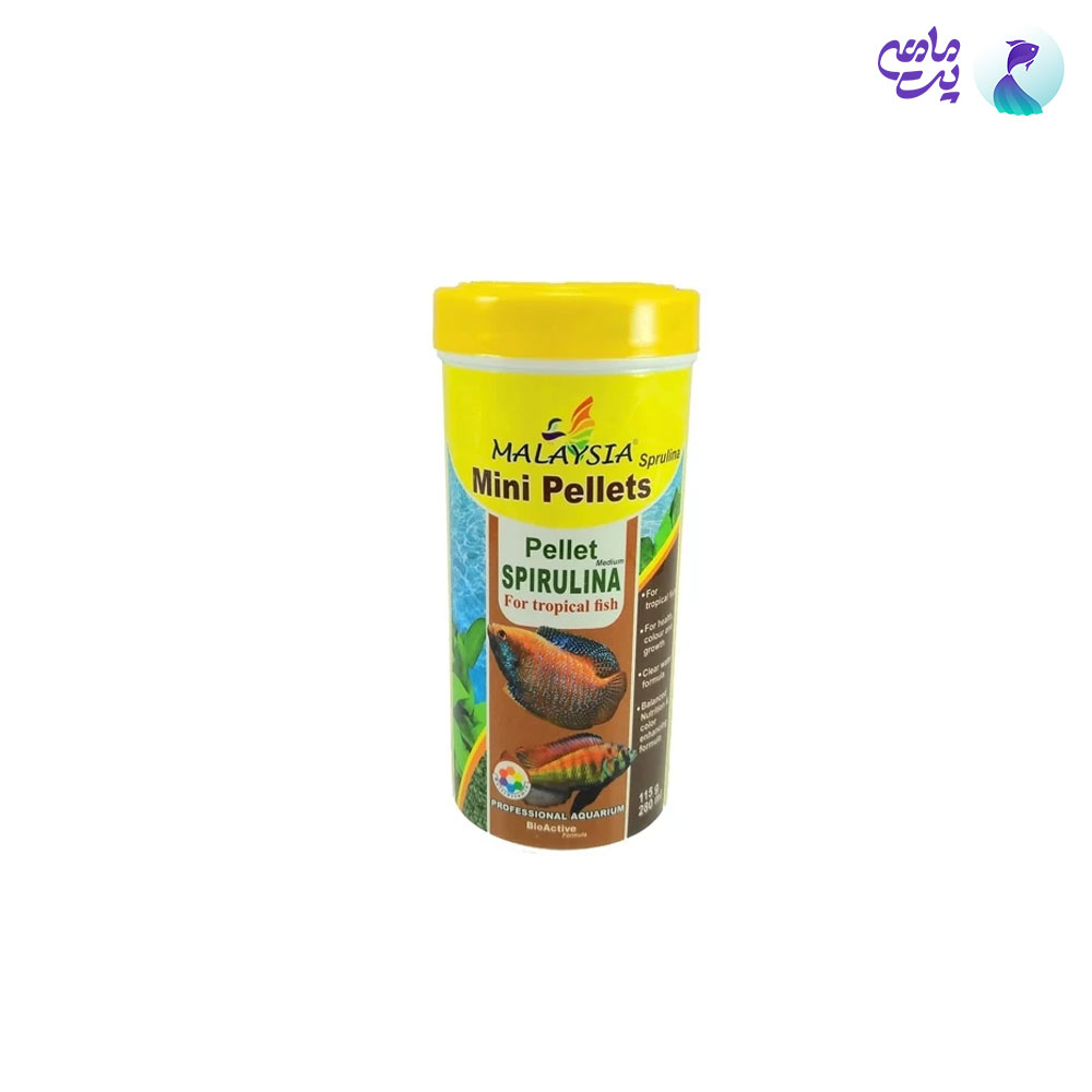 غذای مالزی مینی پلیت اسپیرولینا (115 گرم)